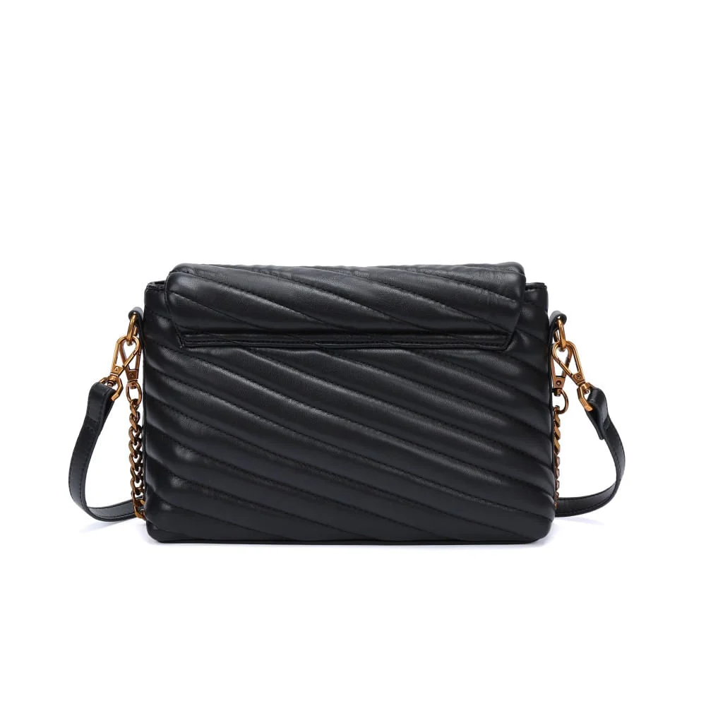 Bolsa Pequena Soft Preto Alça Dupla - vista 5 de 5