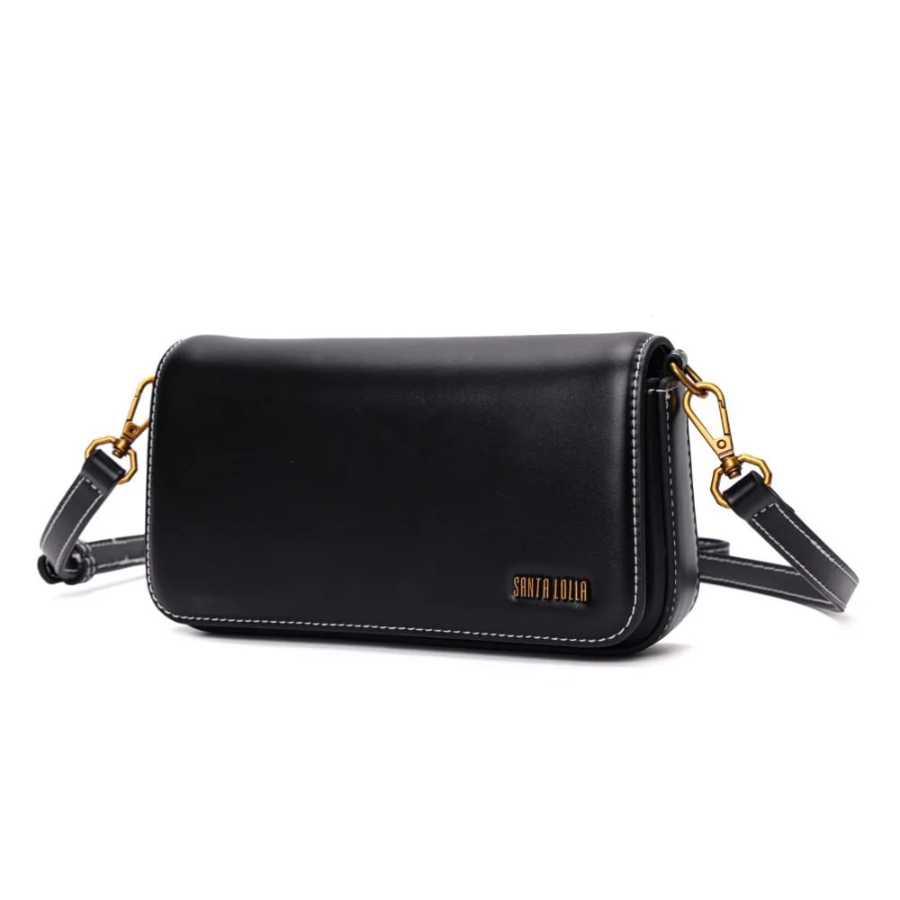 Bolsa Pequena Soft Preto Alça Transversal - vista 2 de 6