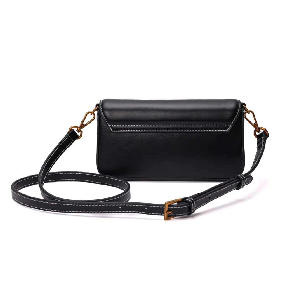 Bolsa Pequena Soft Preto Alça Transversal - vista 6 de 6