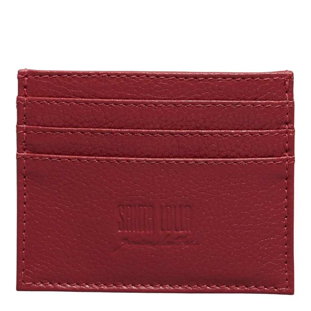 Porta cartão couro floater pepper red - vista 1 de 3