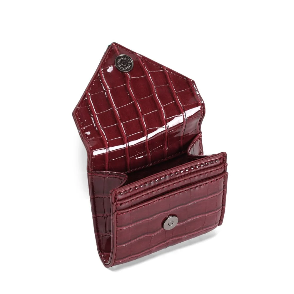 Porta cartao material croco new ruby 2 - vista 3 de 3