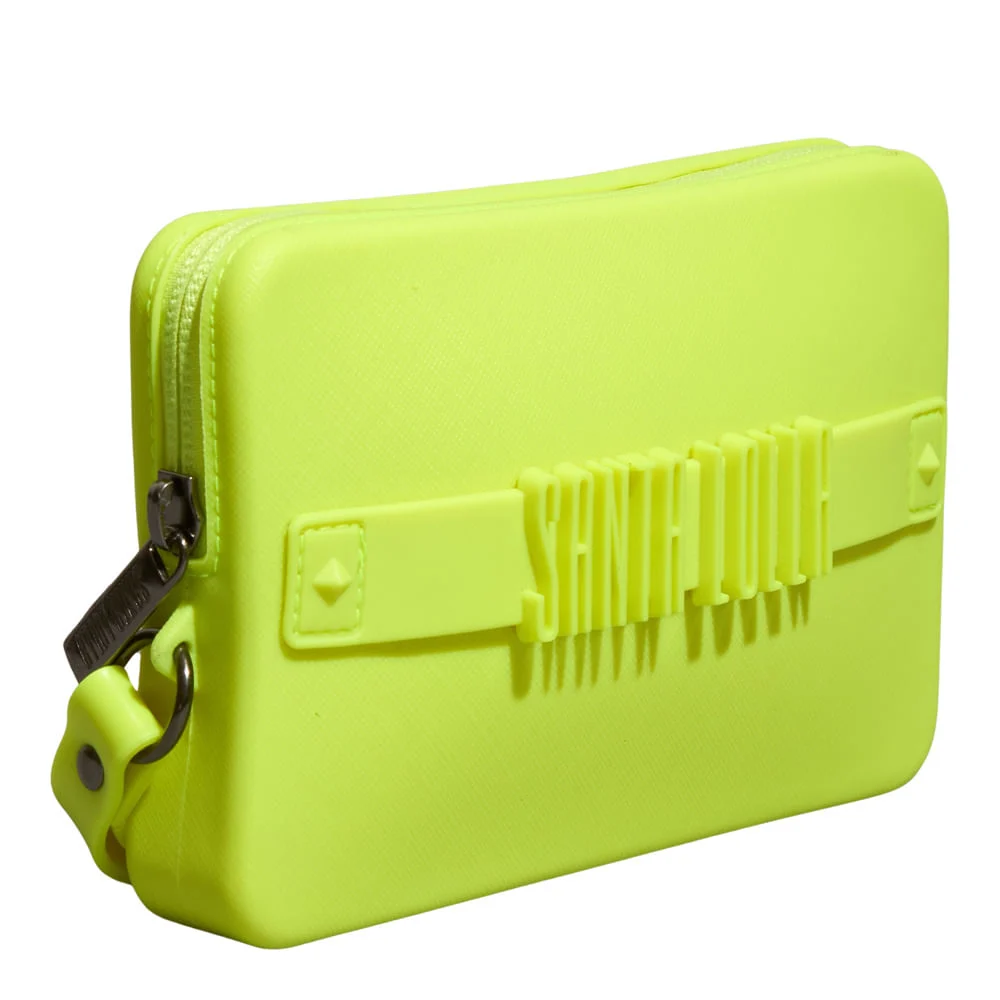 Clutch Borracha Amarelo Alça De Mão - vista 4 de 4