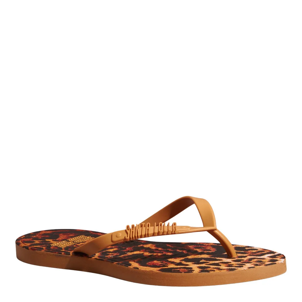 Chinelo Flip Flop Borracha Animal Print Onça - vista 2 de 4