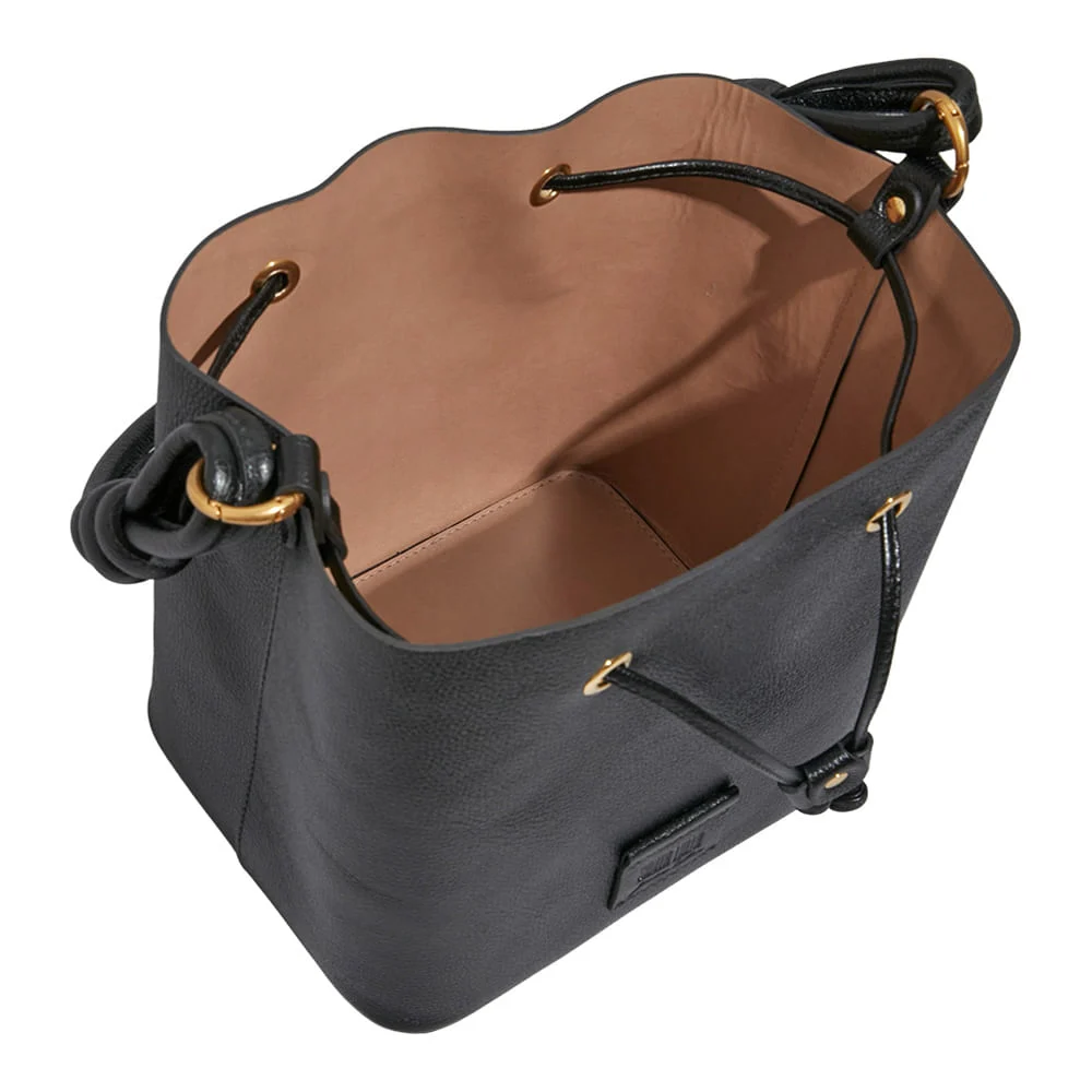 Bolsa P Couro Floater Preto - vista 3 de 3