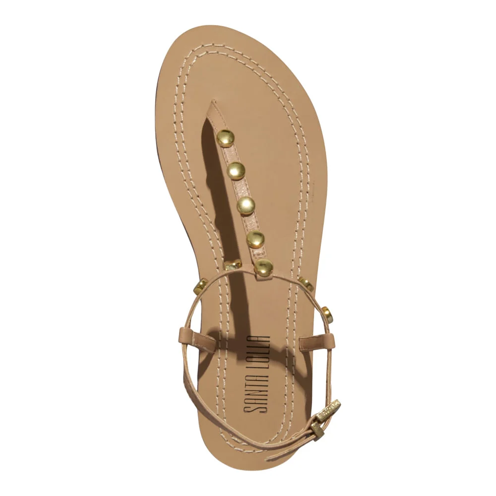 Rasteira Napa Soft Palha - vista 4 de 4