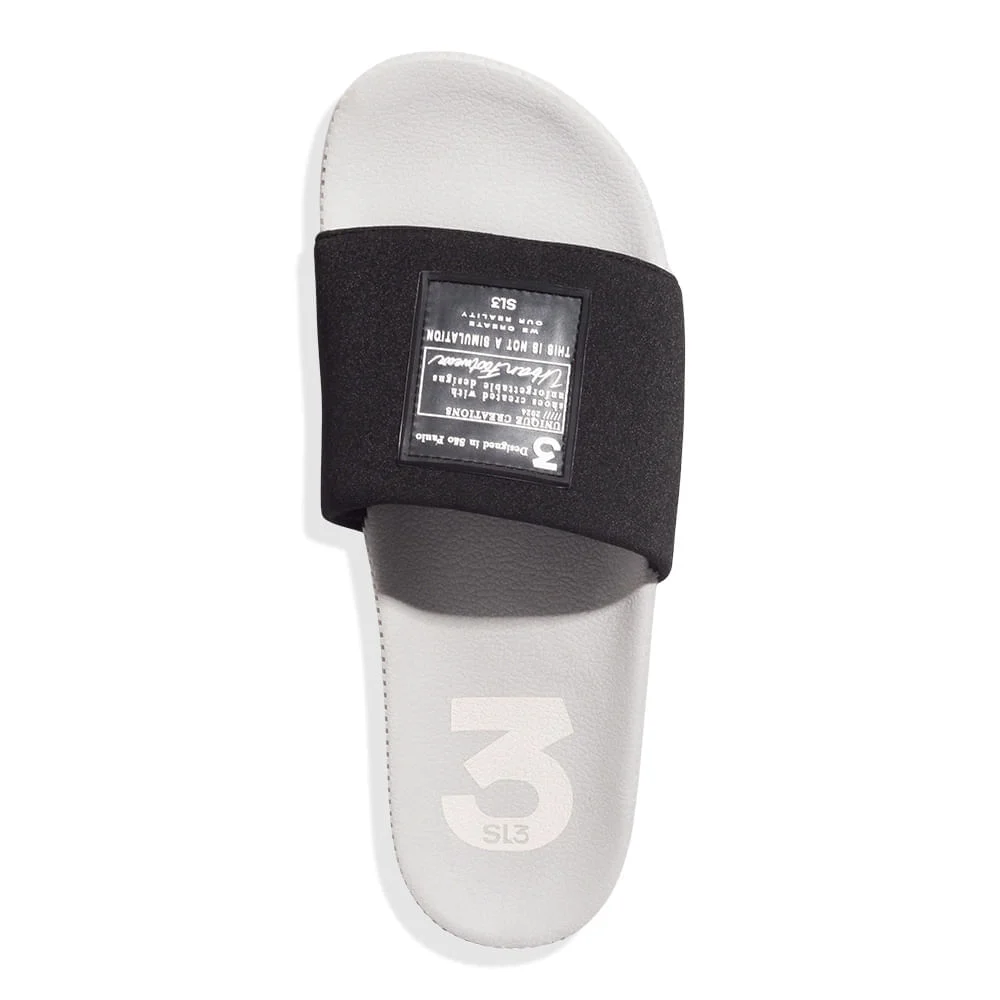 Chinelo Slide Masculino Borracha Cinza - vista 4 de 4