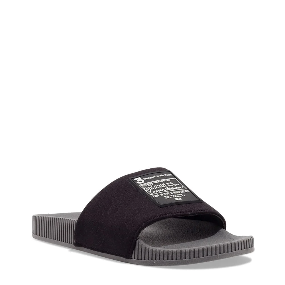 Chinelo Slide Masculino Borracha Azul Escuro - vista 2 de 4