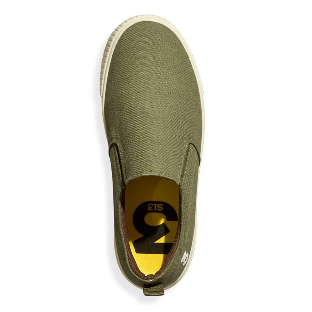 Tênis Slip On Masculino Lona Deserto Verde Militar - vista 4 de 4
