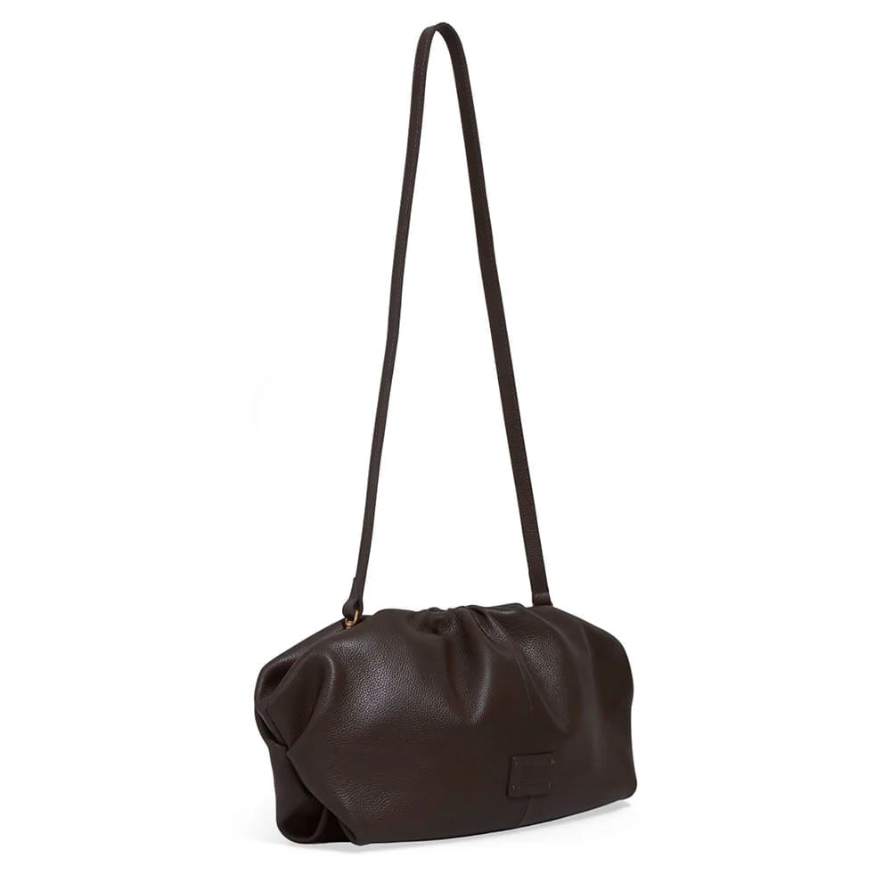 Clutch Couro Floater Marrom Dark Cocoa - vista 2 de 3