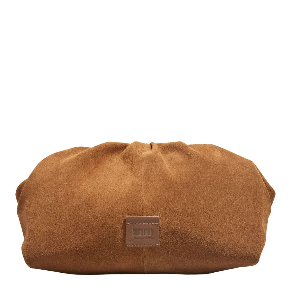 Clutch Grande Couro Camurça Caramelo - vista 1 de 3