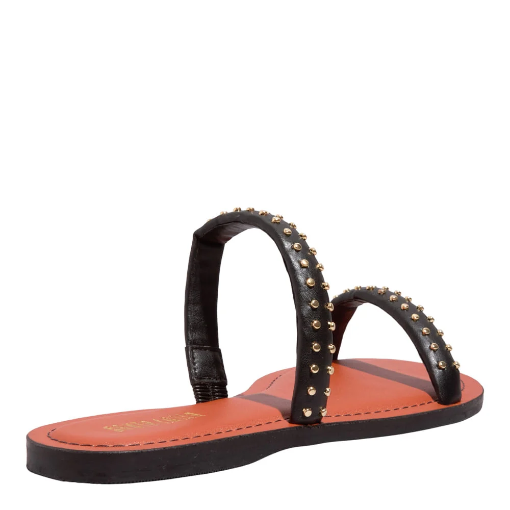 Rasteira Napa Soft Preto - vista 3 de 4