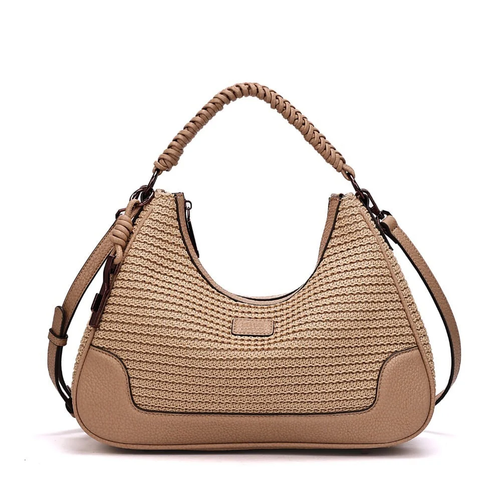 Bolsa Hobo Tramado Alça Dupla - vista 1 de 7