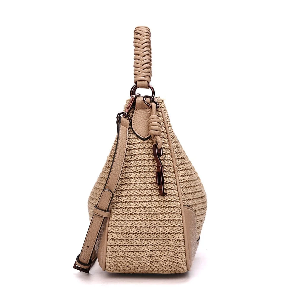 Bolsa Hobo Tramado Alça Dupla - vista 4 de 7