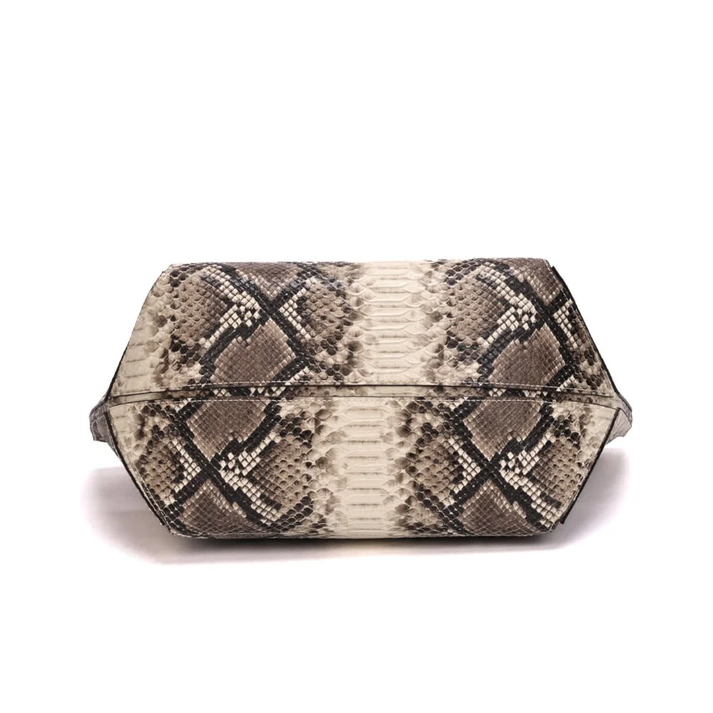 Bolsa Grande Estampa Animal Print Cobra Alça Ombro - vista 7 de 9