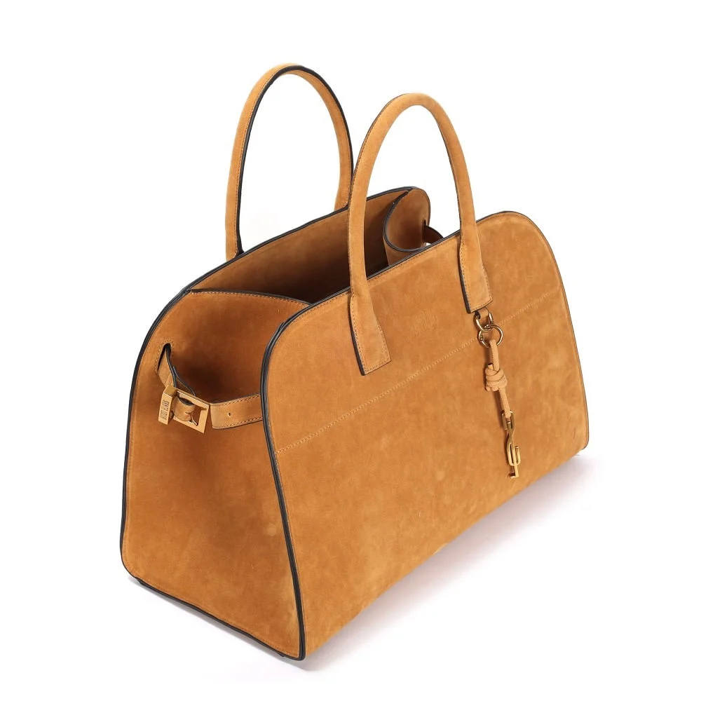 Bolsa Grande Camurça Amarelo Mostarda Alça Ombro - vista 3 de 3