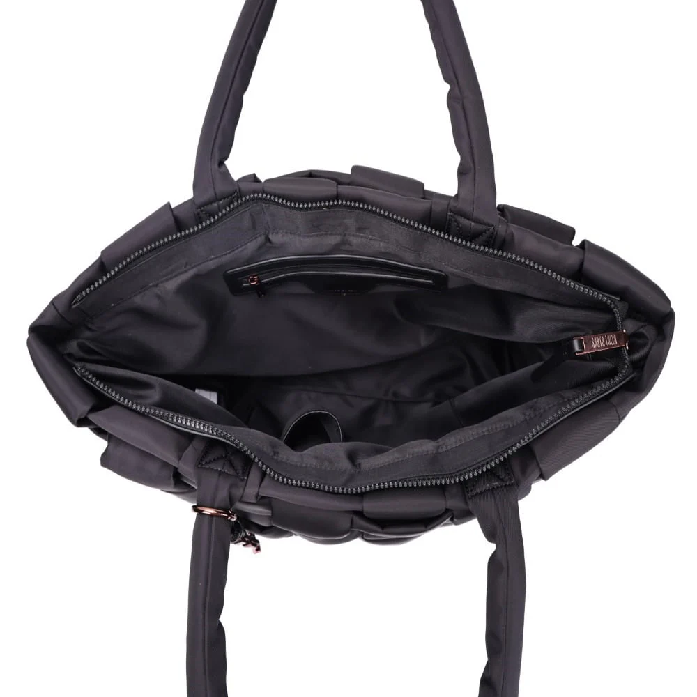 Bolsa Grande Nylon Preta Alça Ombro - vista 7 de 7