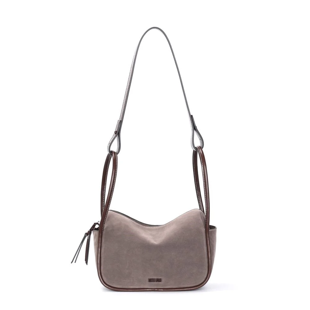 Bolsa Camurça Cinza Fog Alça Ombro - vista 1 de 3