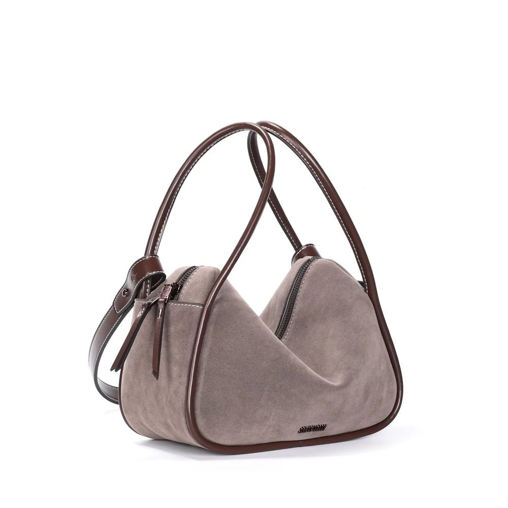 Bolsa Camurça Cinza Fog Alça Ombro - vista 2 de 3