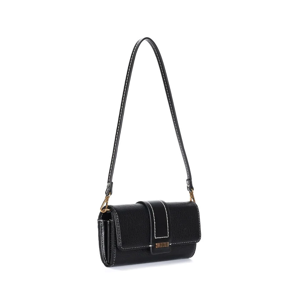 Bolsa Carteira Floater Preto Alça de Ombro - vista 2 de 3