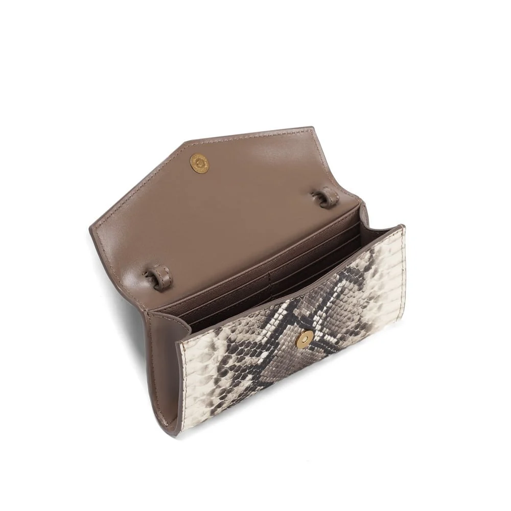 Bolsa Carteira Animal Print Cobra Alça De Ombro - vista 3 de 3