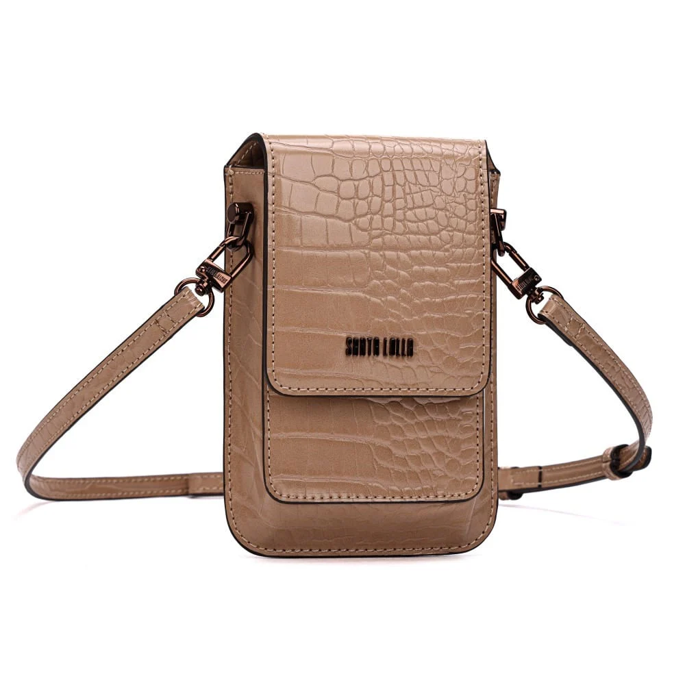 Carteira Material Croco New Sand - vista 2 de 7