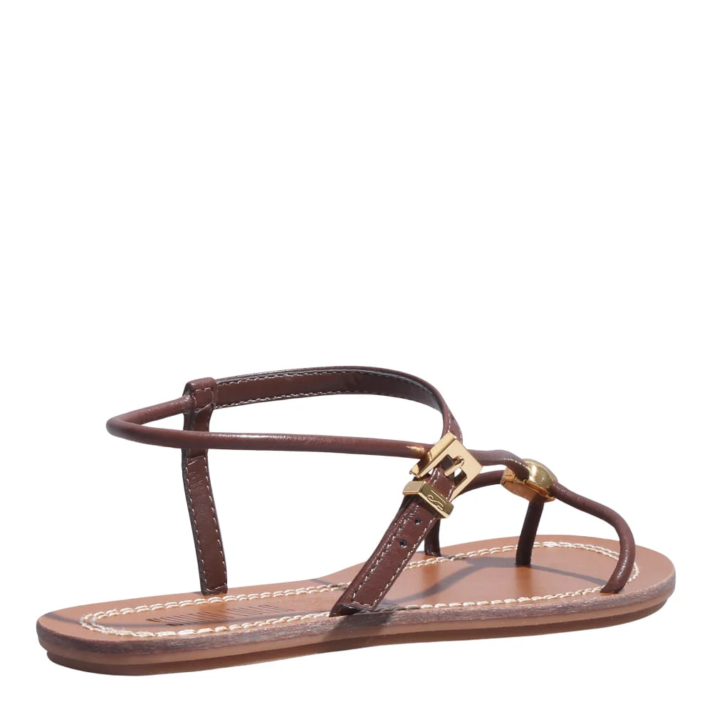 Rasteira Napa Soft Terra - vista 3 de 5