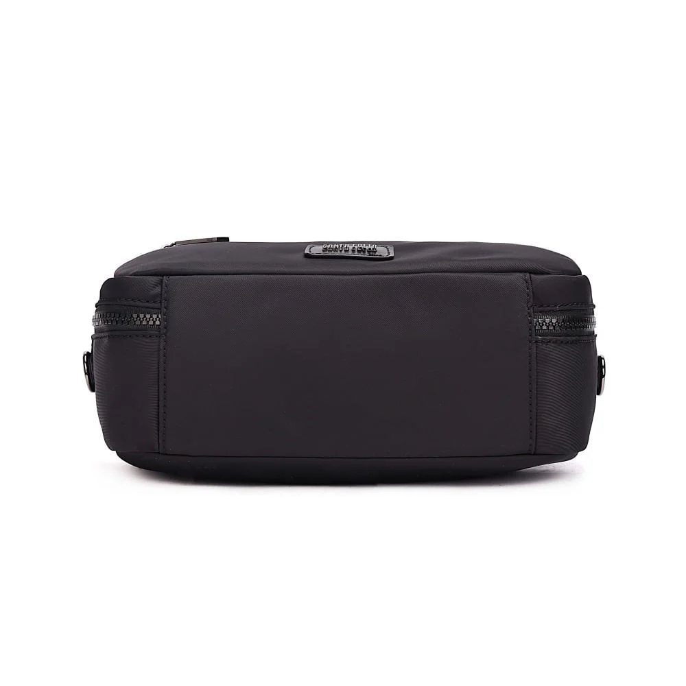 Bolsa Pochete Nylon Preto Alça Gorgurão - vista 6 de 7