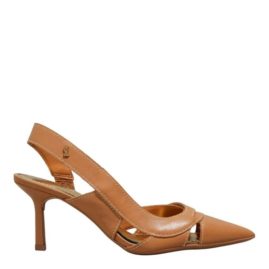Scarpin Couro Pelica Soft Doce De Leite - vista 1 de 3