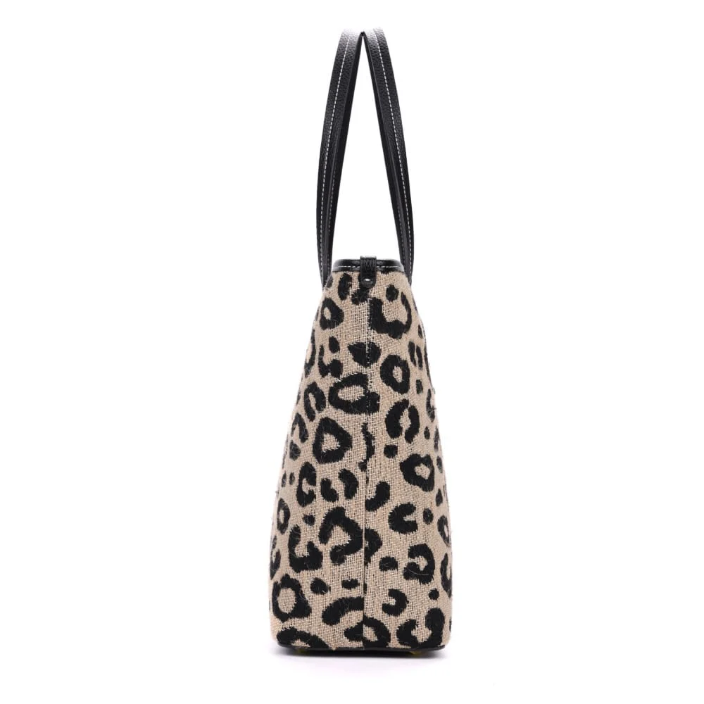 Bolsa Shopper Animal Print Onça - vista 4 de 7