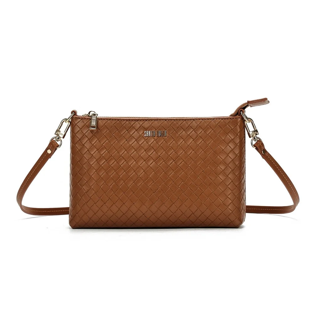 Clutch Soft Caramelo Alça Transversal - vista 1 de 7