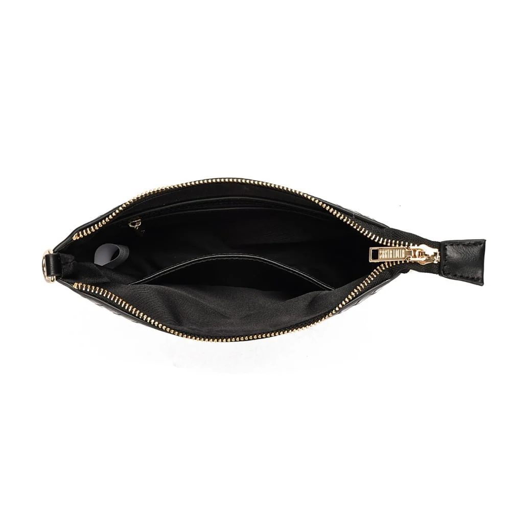 Clutch Soft Preta Alça Transversal - vista 7 de 7