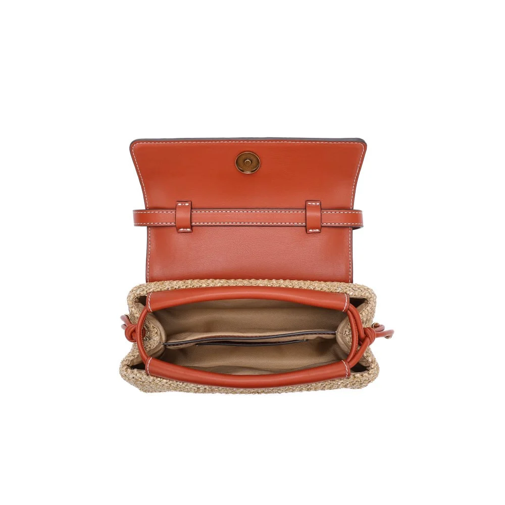 Bolsa Tramado Marrom Transversal - vista 5 de 5