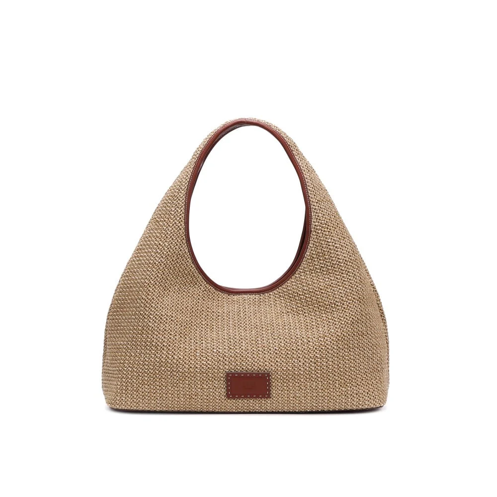 Bolsa Hobo Grande Palha Bege Sand - vista 1 de 5