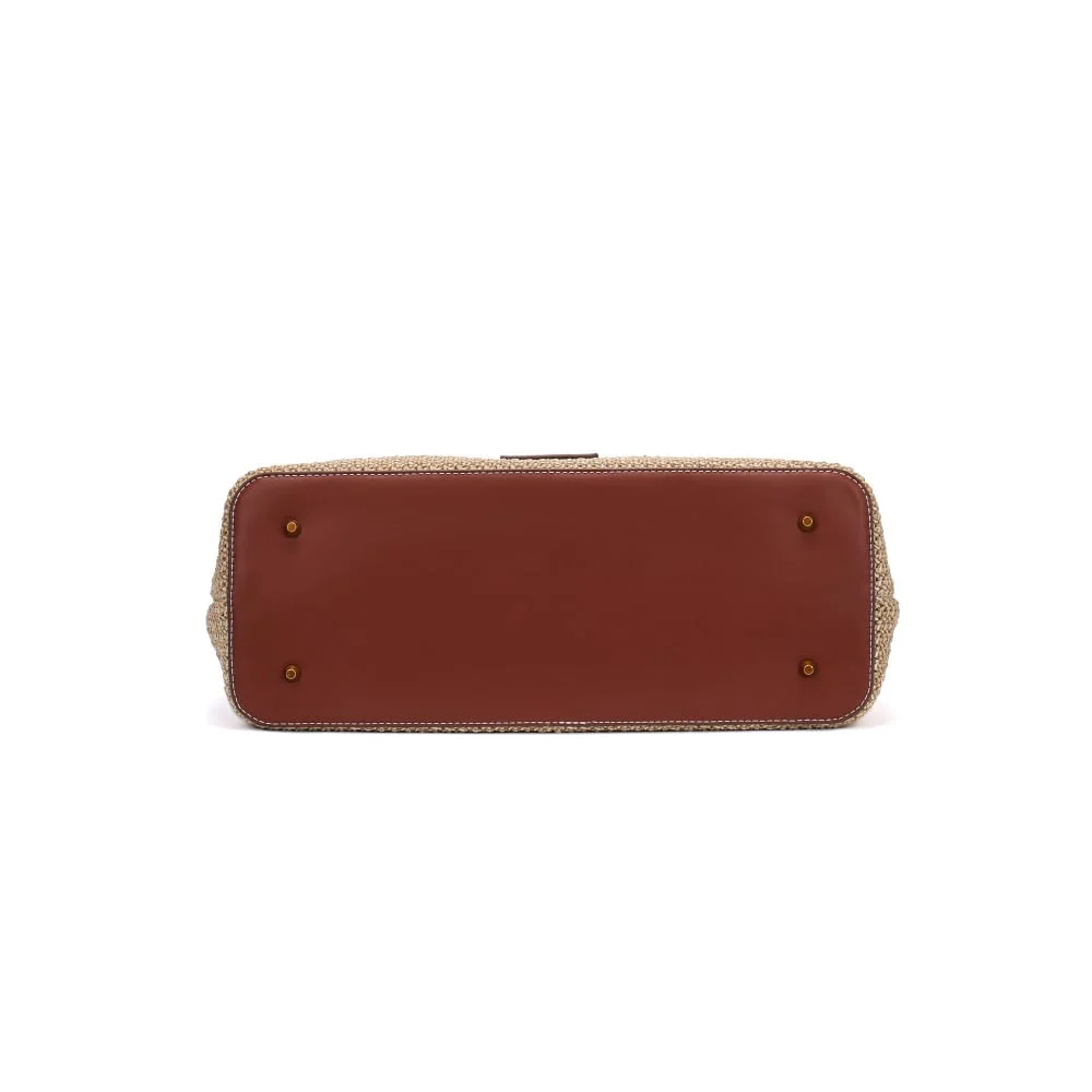 Bolsa Hobo Grande Palha Bege Sand - vista 4 de 5