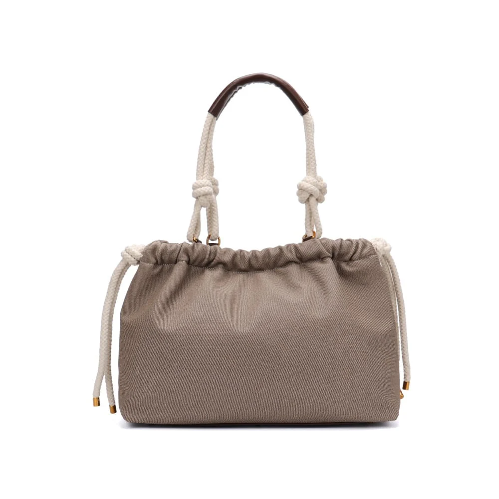Bolsa Shopper Canvas Grande Bege Mocha - vista 3 de 6