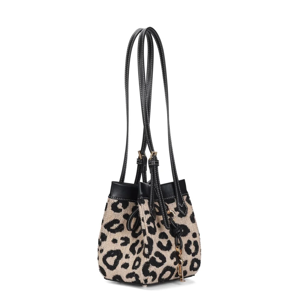 Bolsa Tiracolo Pequena Tramado Animal Print - vista 2 de 3