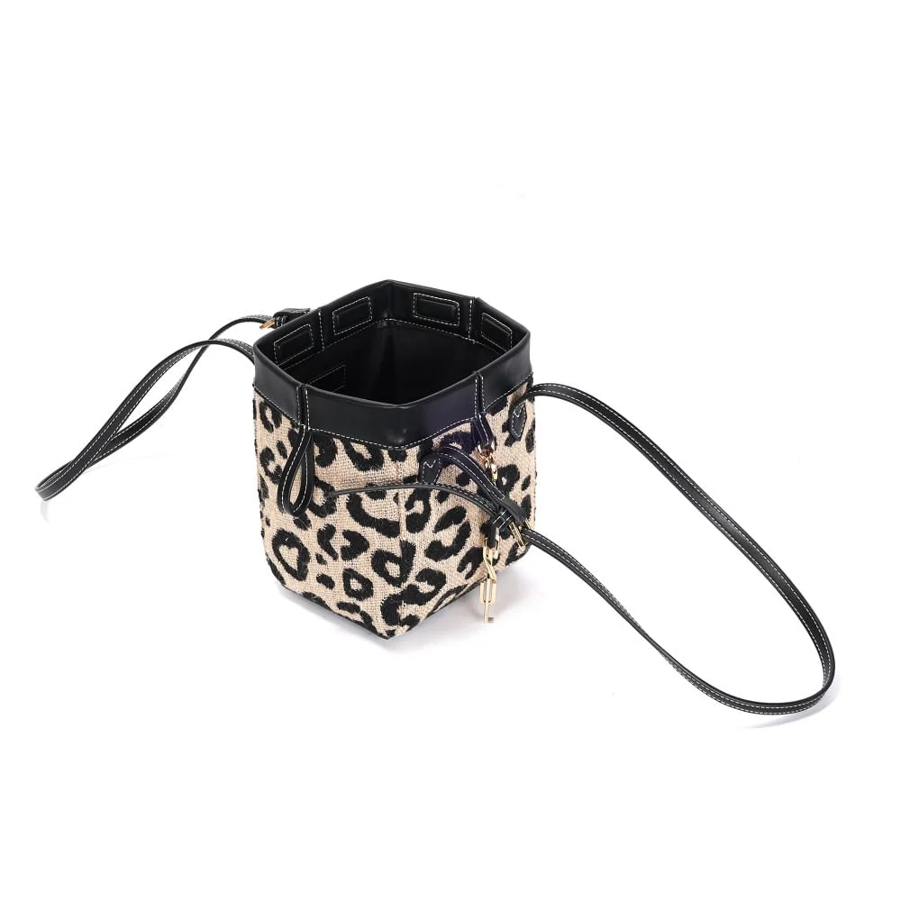 Bolsa Tiracolo Pequena Tramado Animal Print - vista 3 de 3