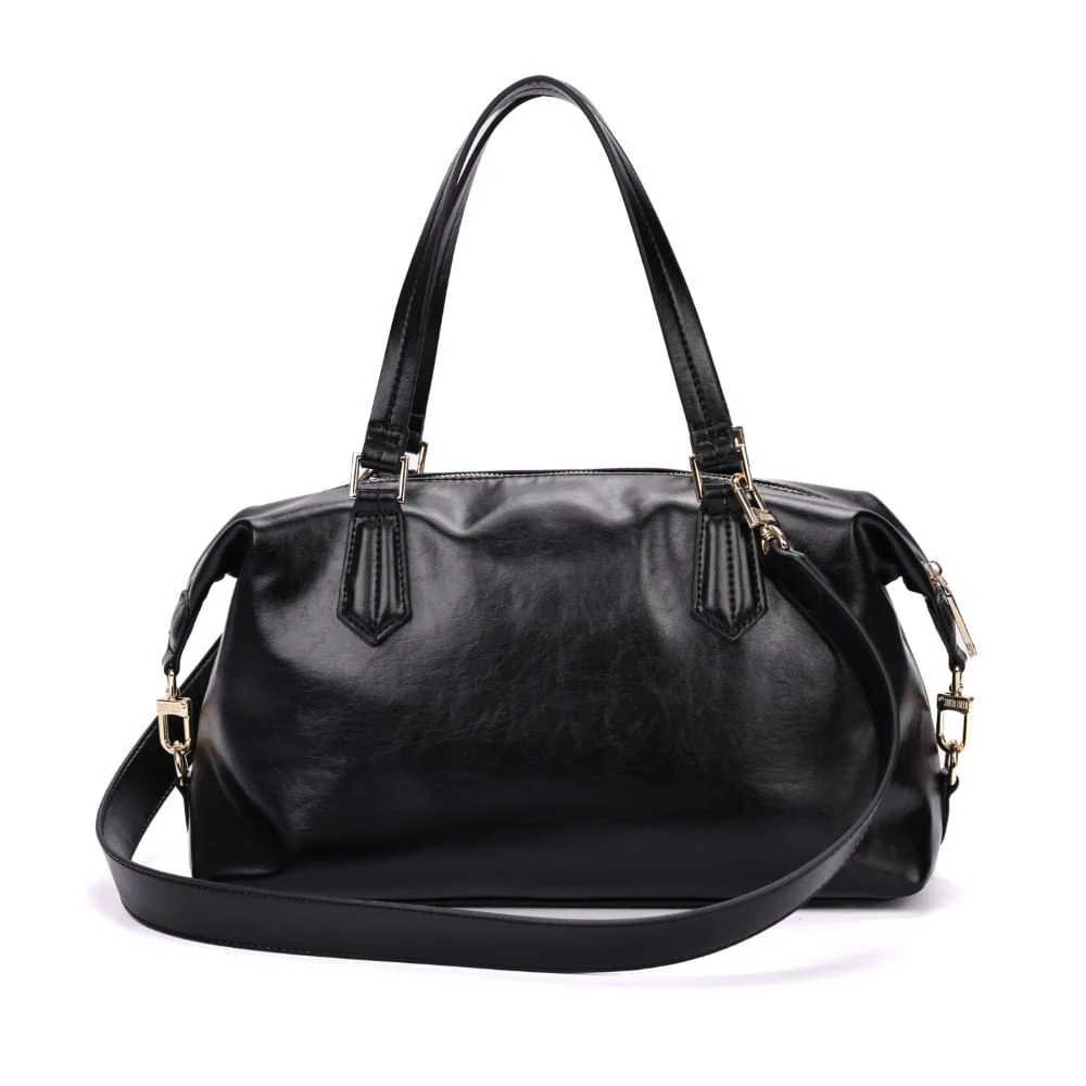 Bolsa Mala Rustico Alça Dupla Transversal Preto - vista 5 de 7