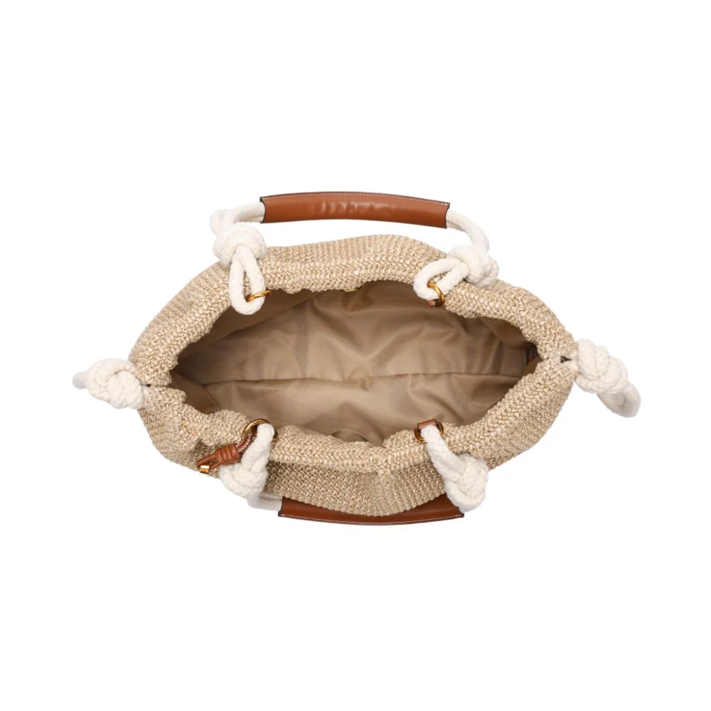 Bolsa Shopper Palha Grande Bege Sand - vista 4 de 4