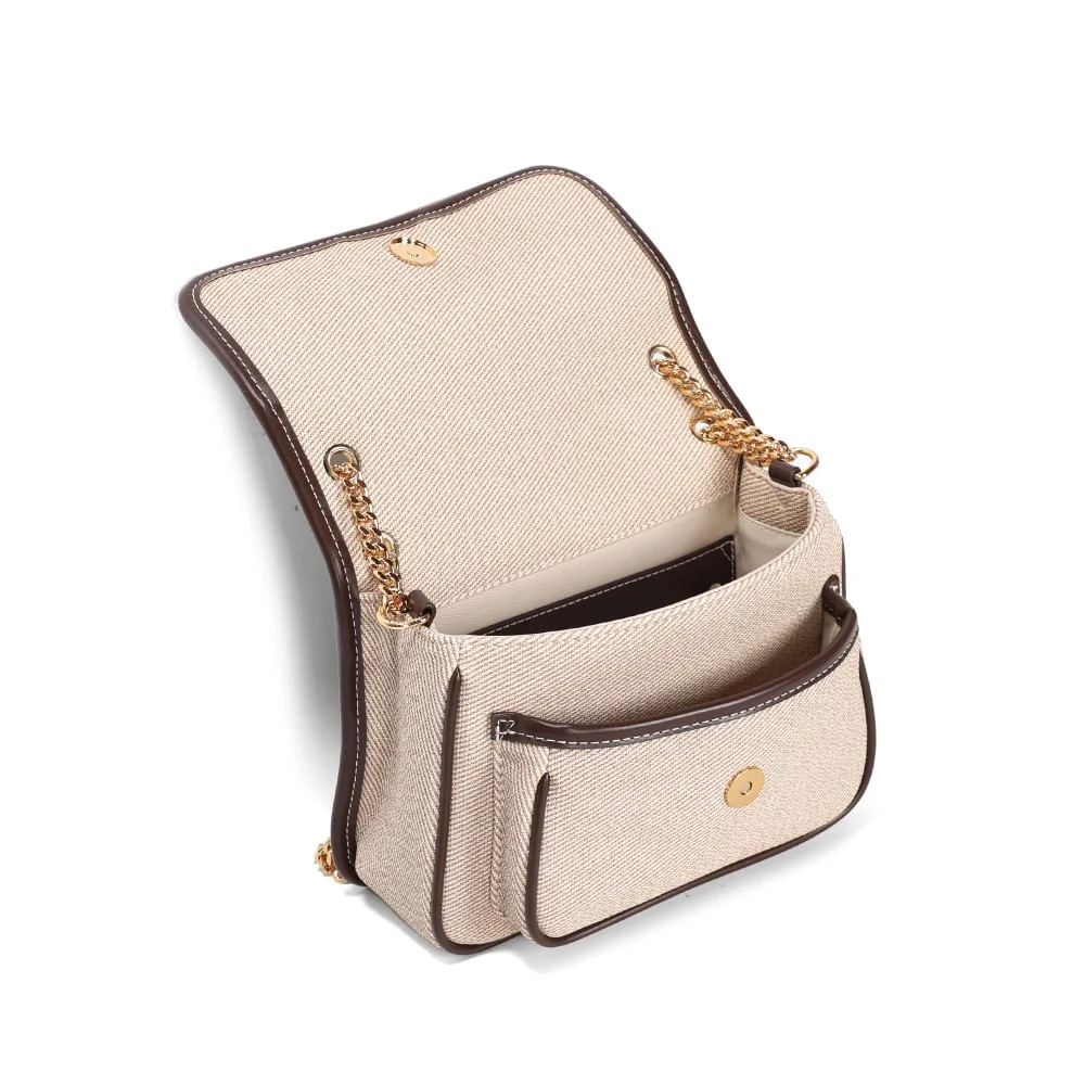 Bolsa Canvas Bege Alça de Ombro - vista 3 de 3