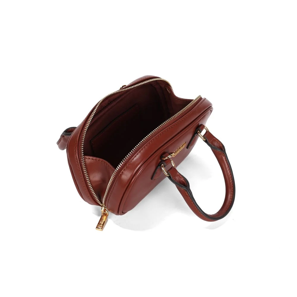 Bolsa Pequena Soft Transversal Marrom - vista 3 de 3