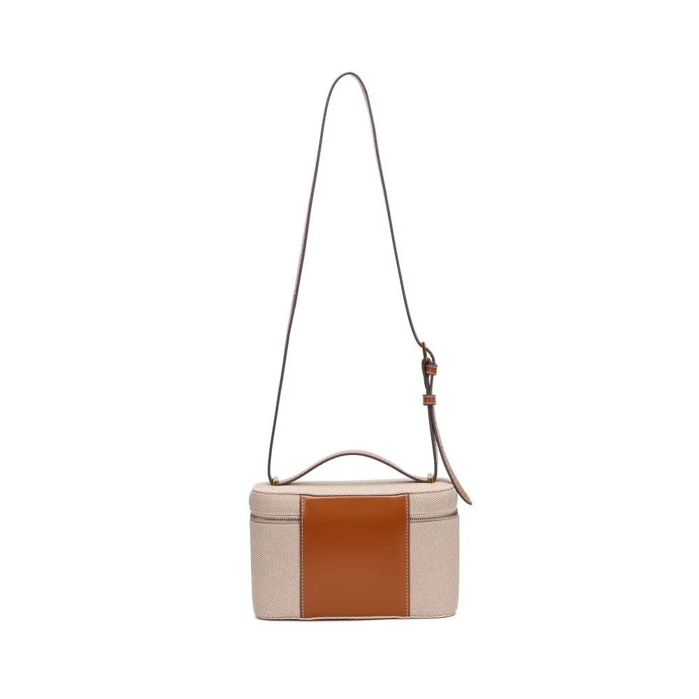 Bolsa Frasqueira Canvas Transversal Bege - vista 3 de 5
