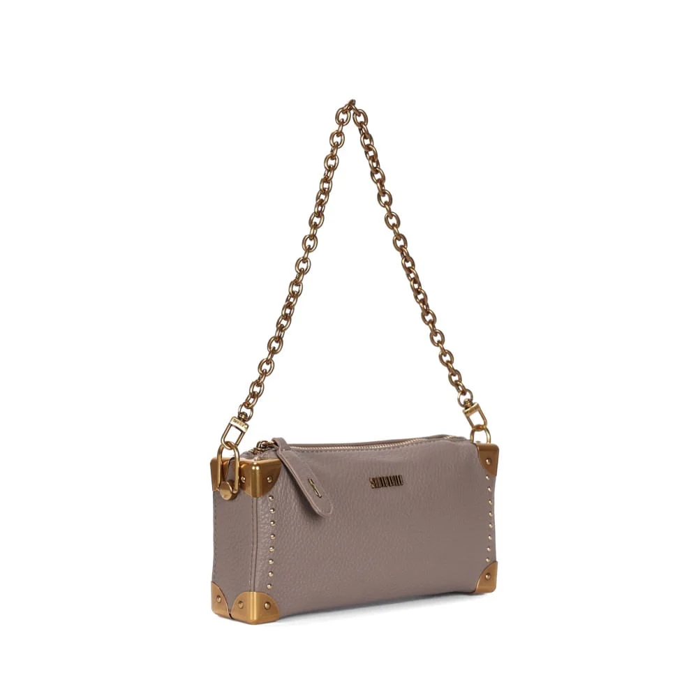 Bolsa Pequena Floater Cinza Alça De Ombro - vista 2 de 4