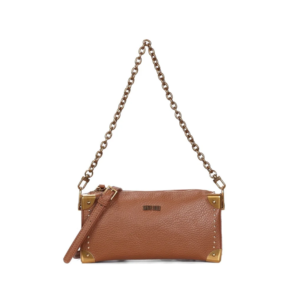 Bolsa Pequena Floater Marrom Alça De Ombro - vista 2 de 6