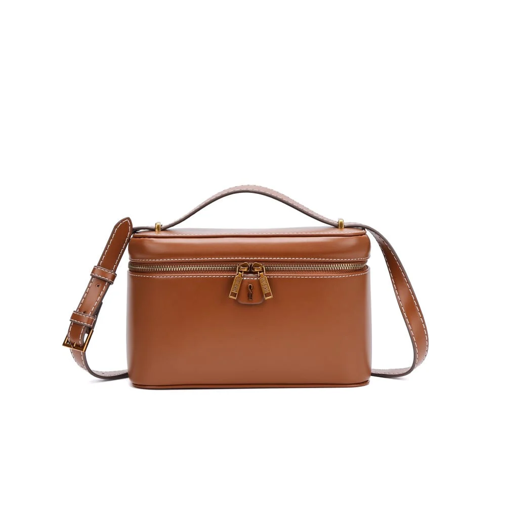 Bolsa Frasqueira Soft Transversal Caramelo - vista 1 de 5