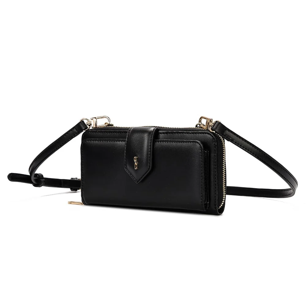 Bolsa Carteira Alça Transversal  Soft Preto - vista 3 de 7