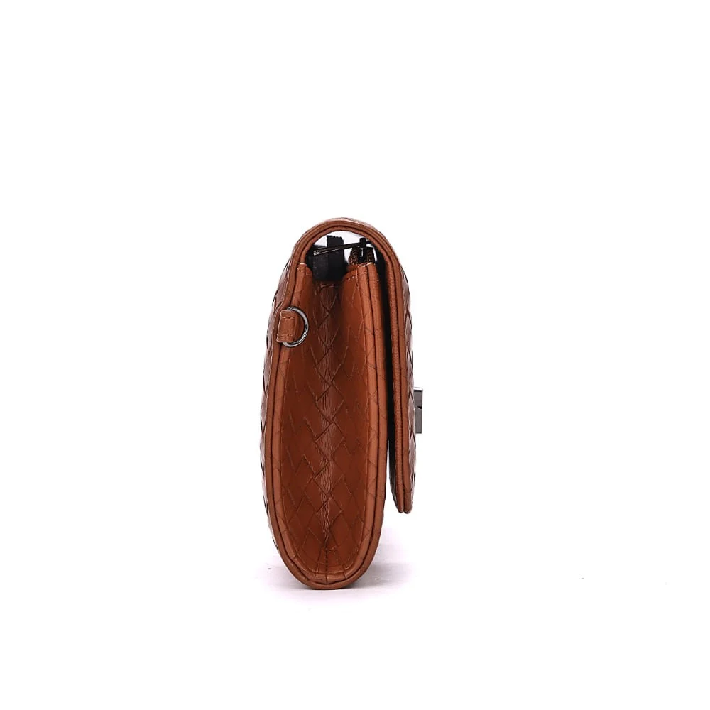 Bolsa Carteira Alça Transversal Soft Marrom Camelo - vista 4 de 7