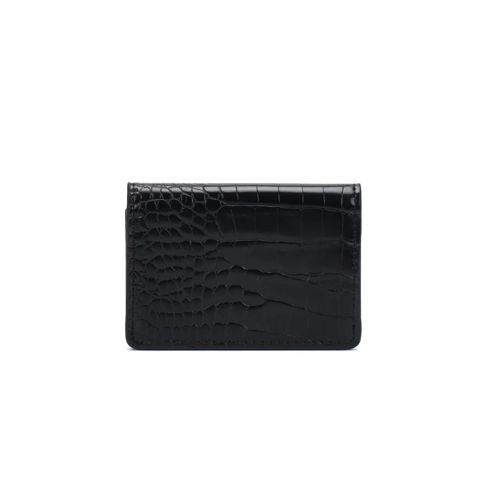 Porta Cartão Croco Preto - vista 3 de 5