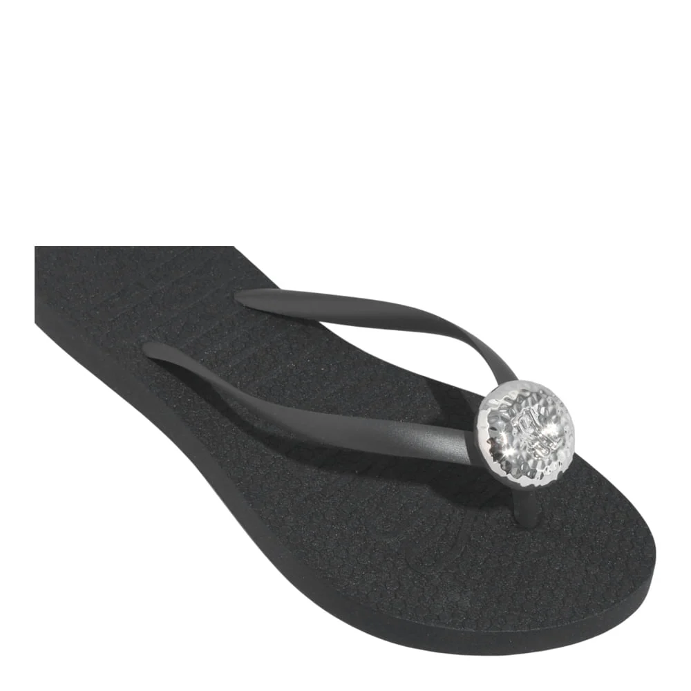 Chinelo Flip Flop Borracha Preto Brilho - vista 5 de 6