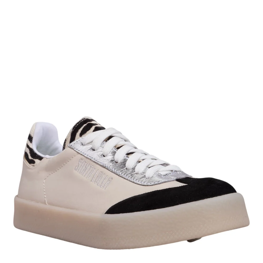 Tênis Couro Confort Animal Print Zebra - vista 2 de 4